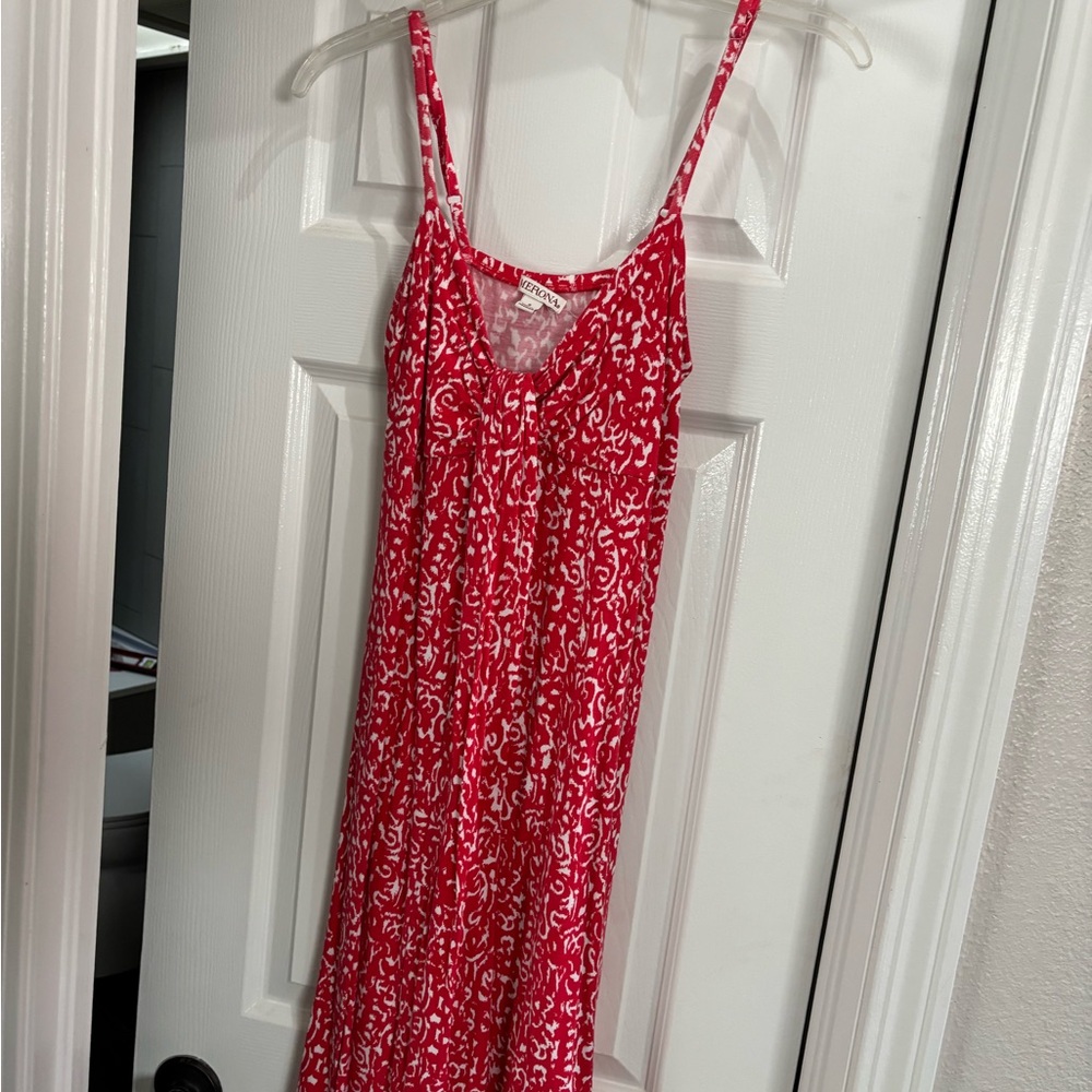 Ikat Patterned Spaghetti Strap Dress